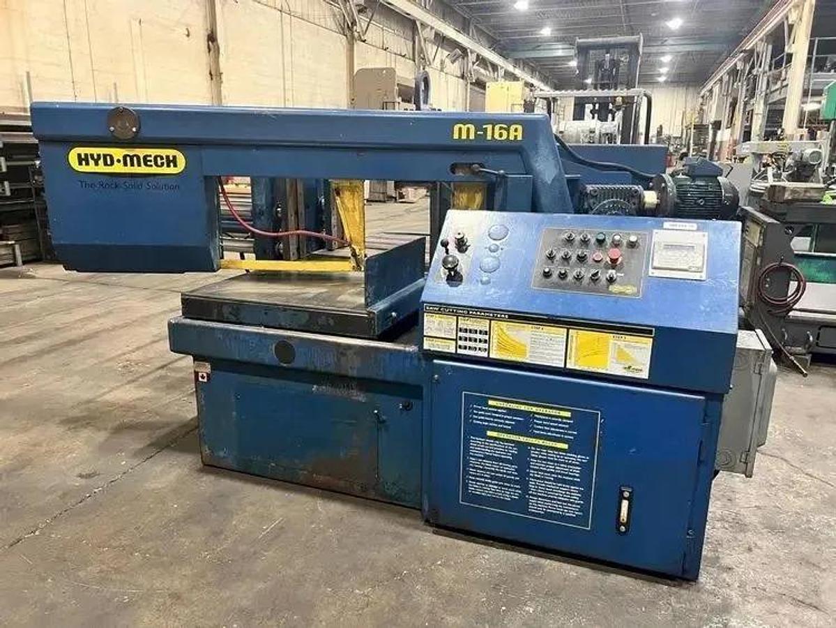 2000 Used HYD-MECH 16" X 25" Automatic Horizontal Bandsaw Model M-16A