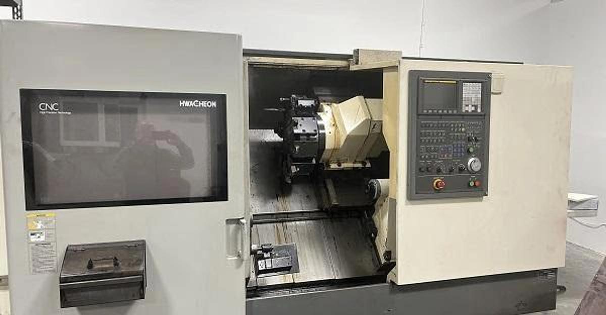 2005 (Installed 2007) HWACHEON CUTEX 240M CNC TURNING / MILLING LATHE, FANUC 0I-TB