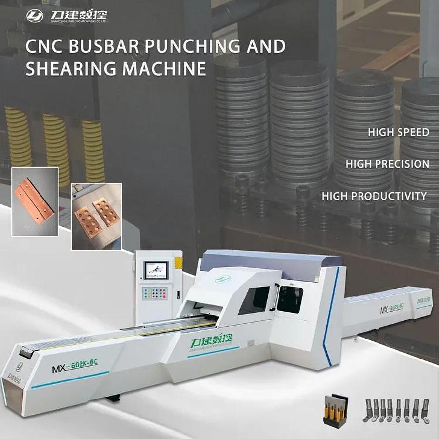 2025 LIJIAN CNC Busbar Punching & Shearing Unit Mdl MX602K-8C, 8 Tools + Shear + Beckhoff Control