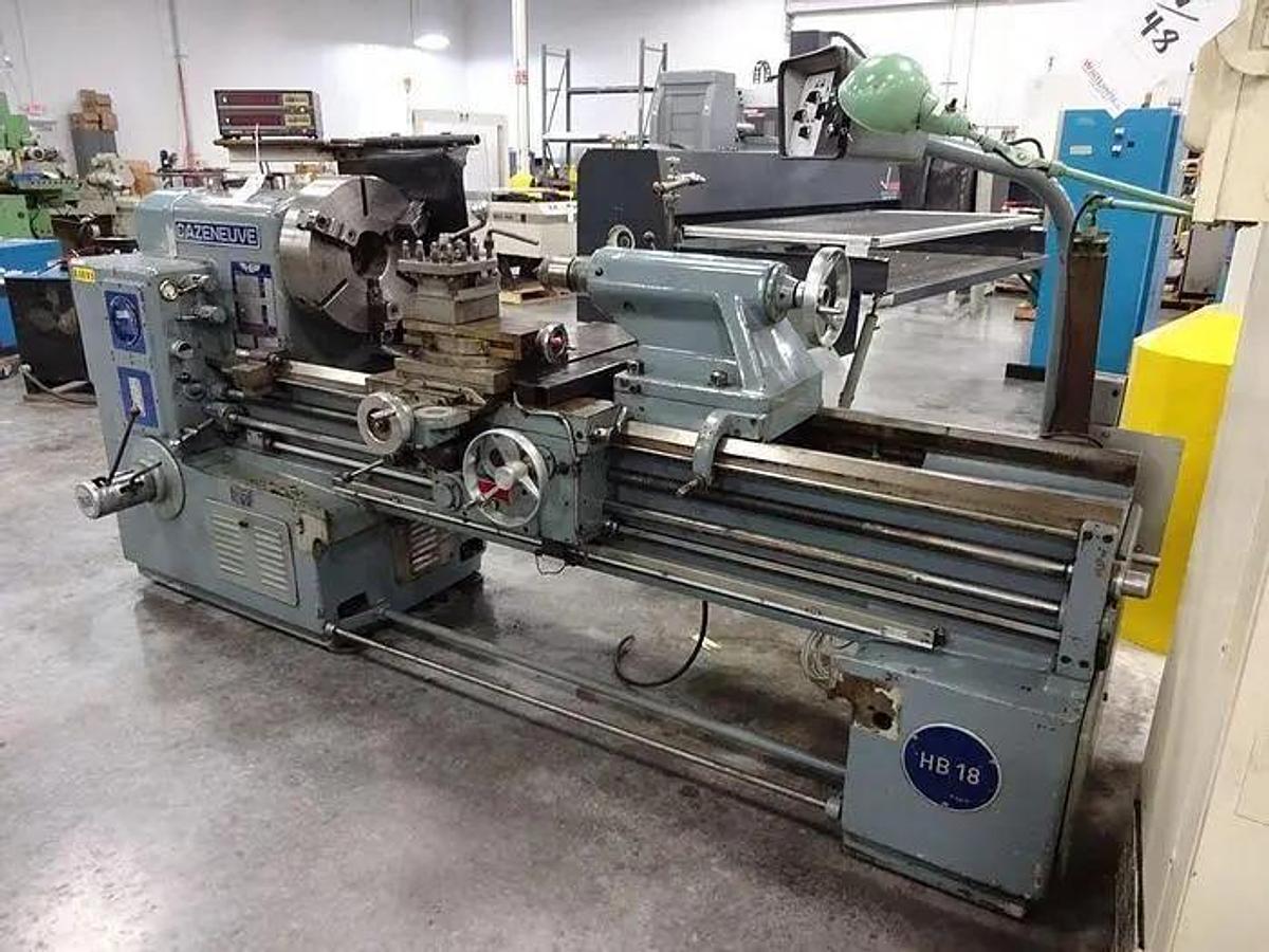 CAZENEUVE Model HB725 Engine Lathe with Inch/Metric Threading, Swing 28" x 60" CC