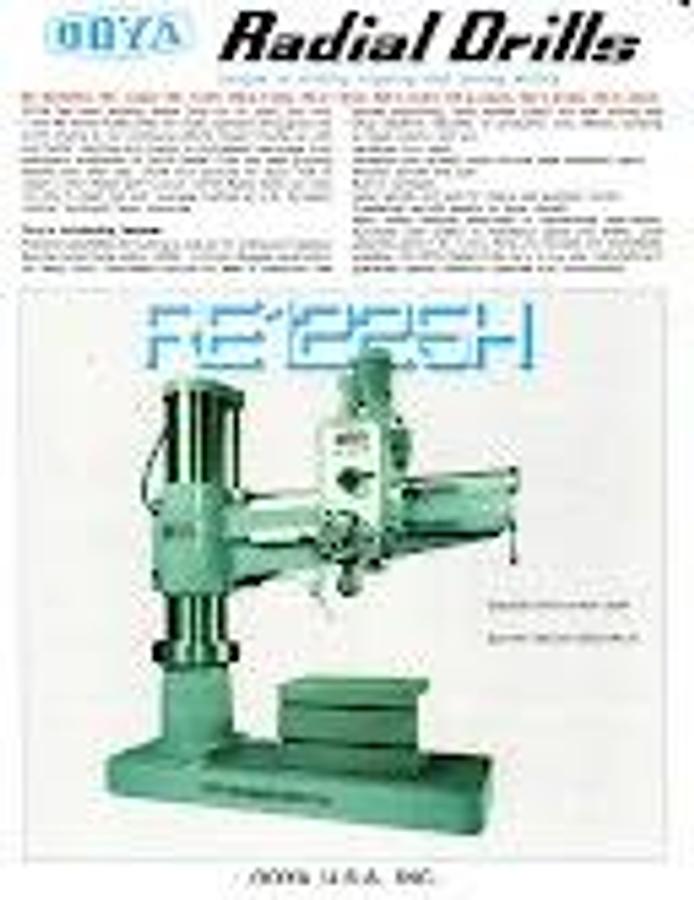 Used OOYA 4' Radial Drill Model RE2-1300A, 13 5/8" column