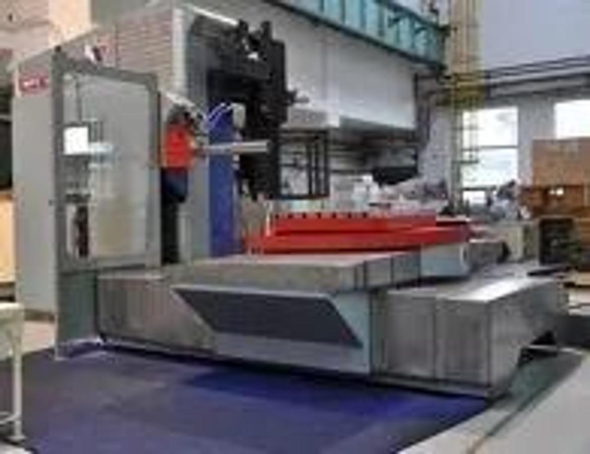 FERMAT WFC 10 CNC Cross Table Type (Moving Saddle) Horizontal Boring Mill  3.9" spindle dia. CAT 50, 3,000 rpm