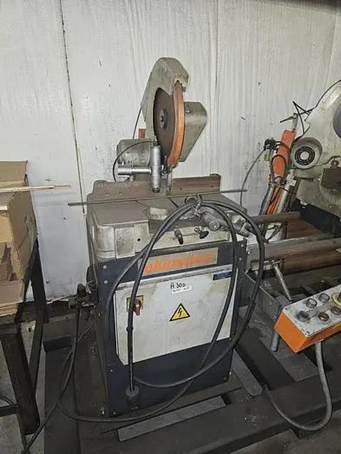2001 ELUMATEC Model DG/79 Double Mitre Saw, German quality