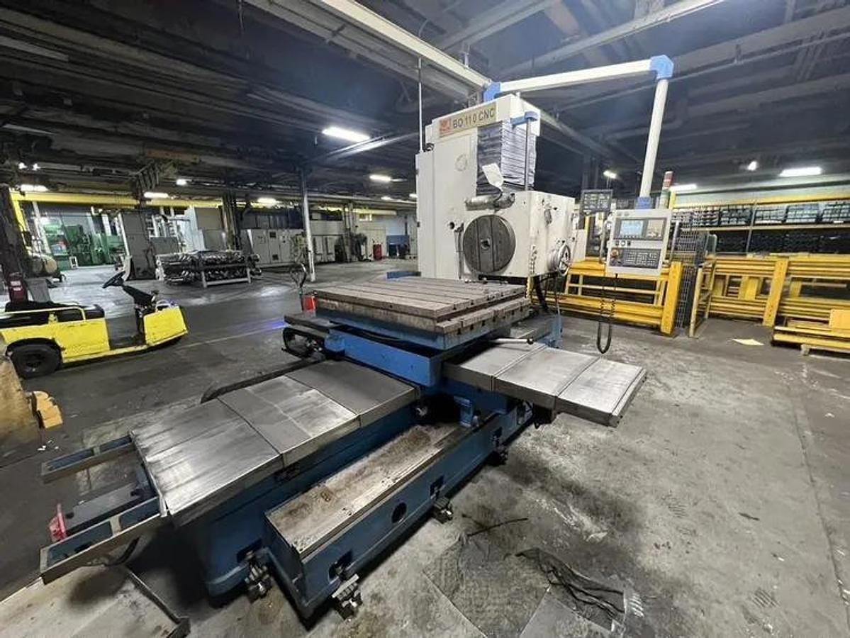 2009 KNUTH Model BO 110 CNC Horizontal Boring Mill 4.33" Spindle Dia., Table 43" x 38"