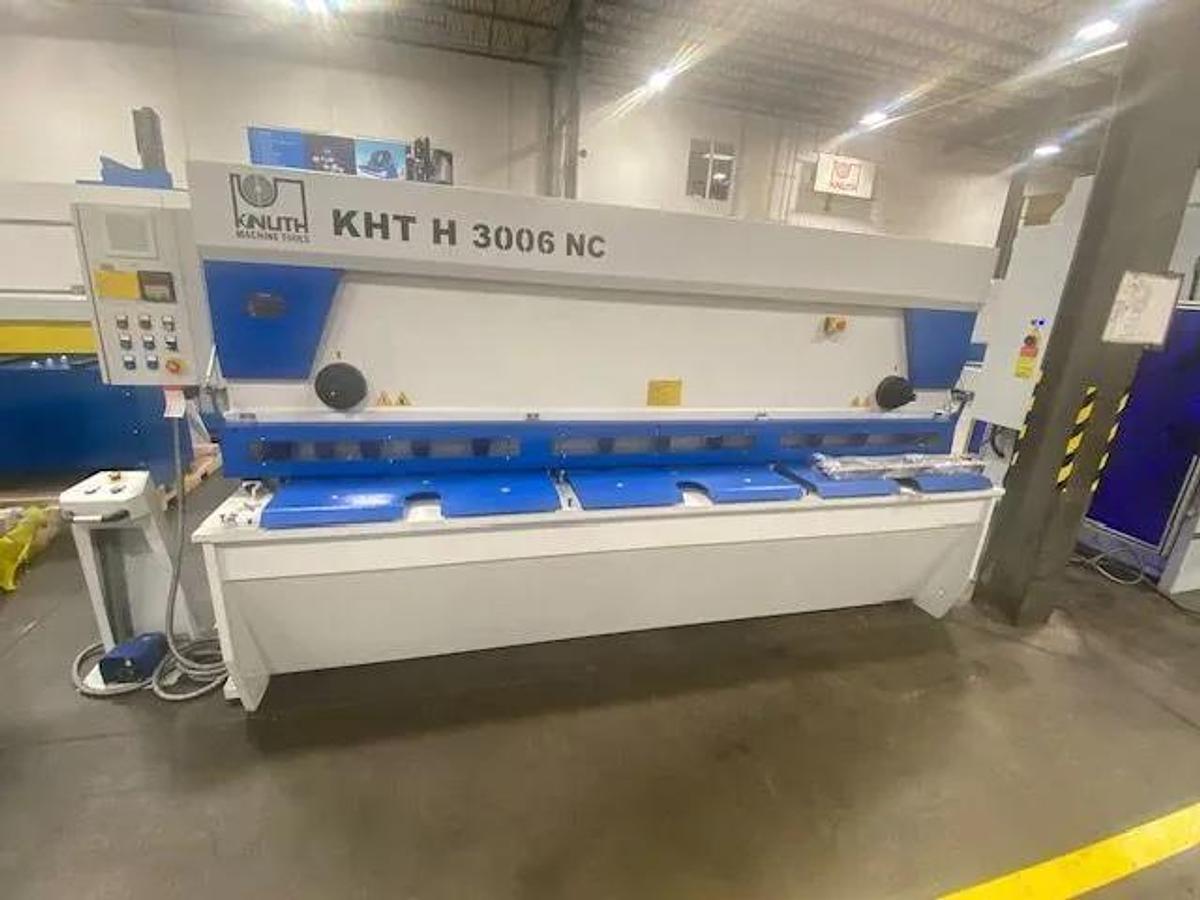 2025 KNUTH Model KHT H 3006 NC Power Squaring Shear, 1/4" x 10 feet