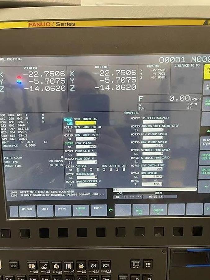 2024 DOOSAN Model SVM 5100L, Travels: x= 50", Y= 20", Z= 20", 12,000 RPM, 30 Tool ATC, CAT 40,  MACHINE HAS NEVER CUT A PART , INSPECT UNDER POWER IN USA
