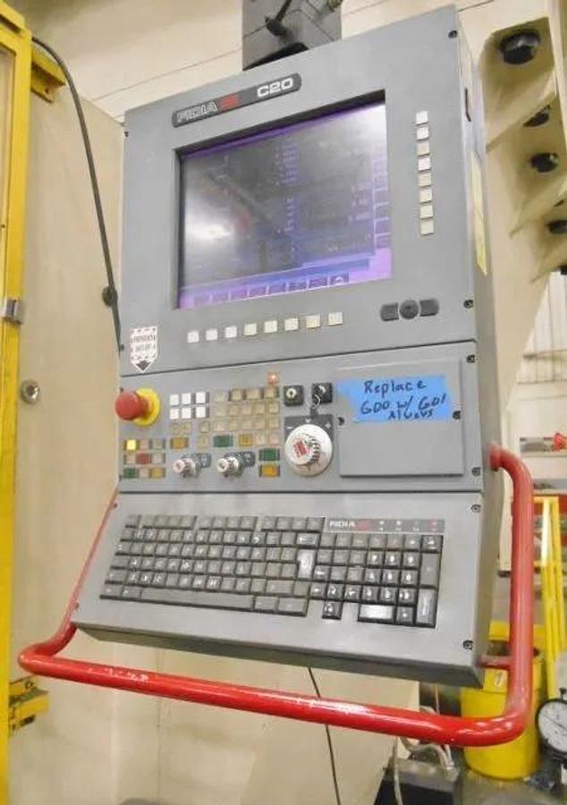 Used RAMBAUDI 5 AXIS Heavy Double Column CNC Gantry Bridge Mill with Articulating Head