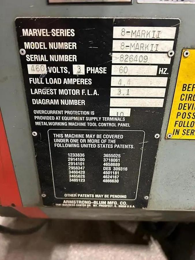MARVEL Series 8 Mark II Vertical Tilt Frame Bandsaw 18" x 22" Capacity