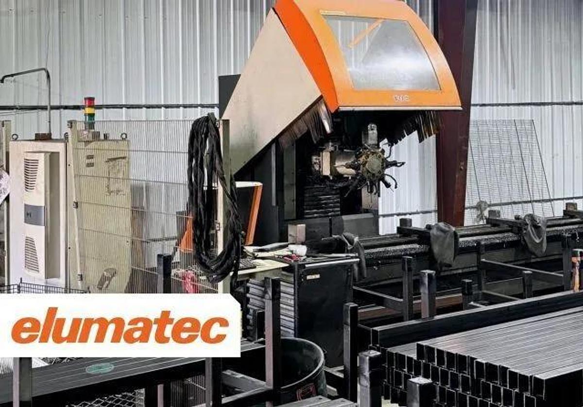 Used ELUMATEC SBZ130, 3 Axis Profile Machining Center, Turret w/8 tools, German Engineering