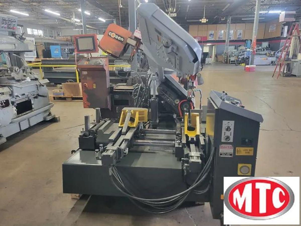 Used DAITO Model GA260 Fully Automatic NC Programmable Bandsaw, with Variable Vise Pressure