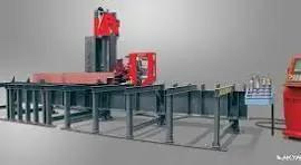AKYAPAK Single Spindle Beam Drill Line Model Meteor 1200
