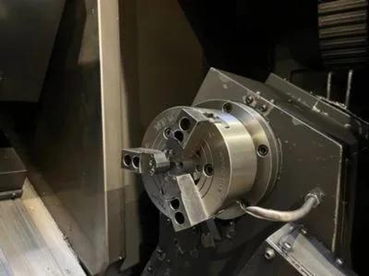 Used 2012 DOOSA PUMA 2100MS Live Tool CNC Lathe, 8" Chuck on Main; 6" Chuck on Subspindle