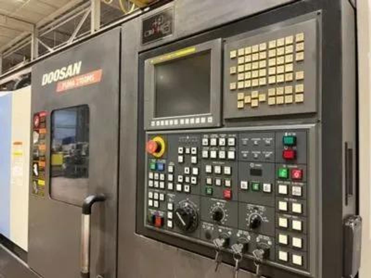 Used 2012 DOOSA PUMA 2100MS Live Tool CNC Lathe, 8" Chuck on Main; 6" Chuck on Subspindle