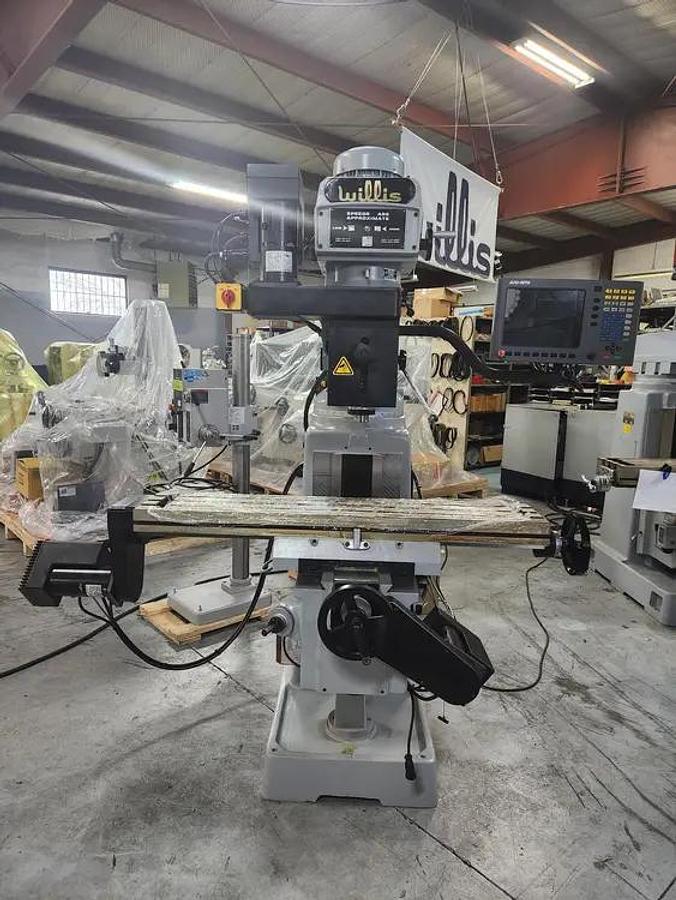 WILLIS Model 1050 Knee Mill with/ 3 Axis Accu-Rite CNC w/MillPwr G2