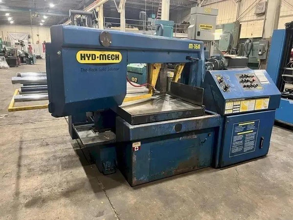 2000 Used HYD-MECH 16" X 25" Automatic Horizontal Bandsaw Model M-16A