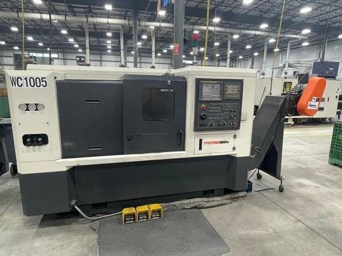 2008 HWACHEON 200 A with BMT65 X-Axis Live Tooling & Tailstock