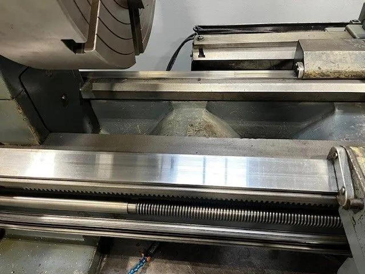 Used 1980 LEBLOND REGAL SERVO-SHIFT Engine Lathe, RAISED by factory, 36" Swing, 28.25" Swing over Cross Slide