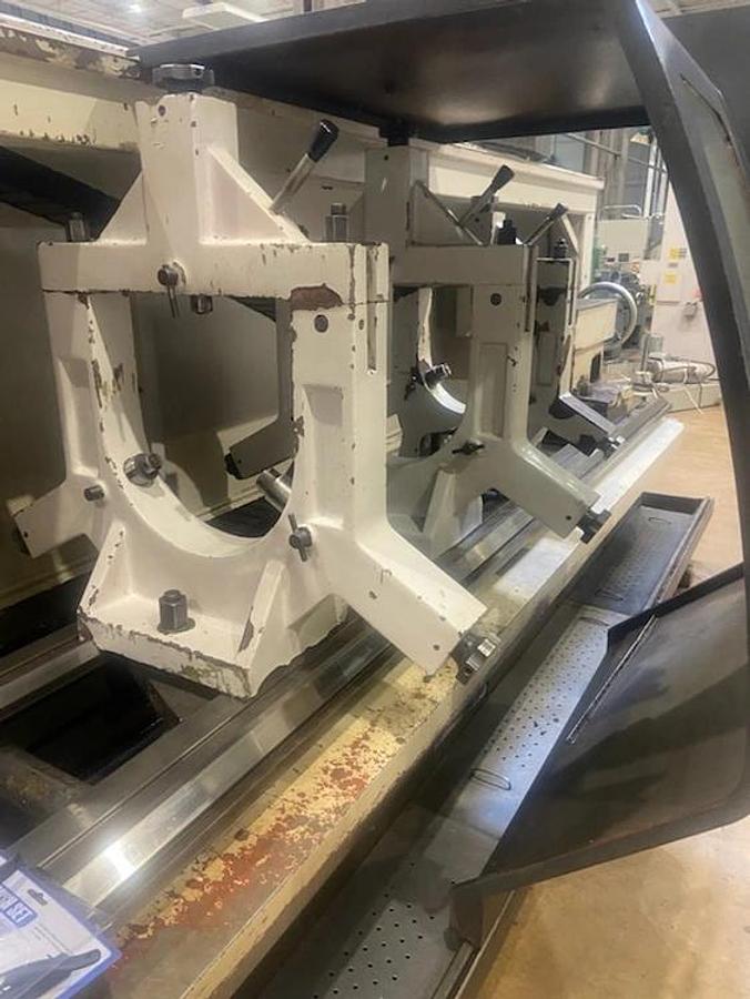 2007 Used Vanguard CAK80485D 33" x 204" 2 Axis Flat Bed CNC Lathe with FANUC 0i Mate Control