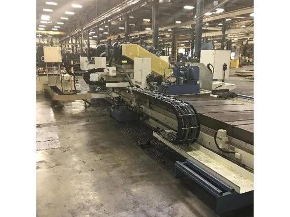 Used 2013 NAXOS CNC Multi-Axis Cycle Cylindrical Grinder with Two Workheads, 24.78" x 191"