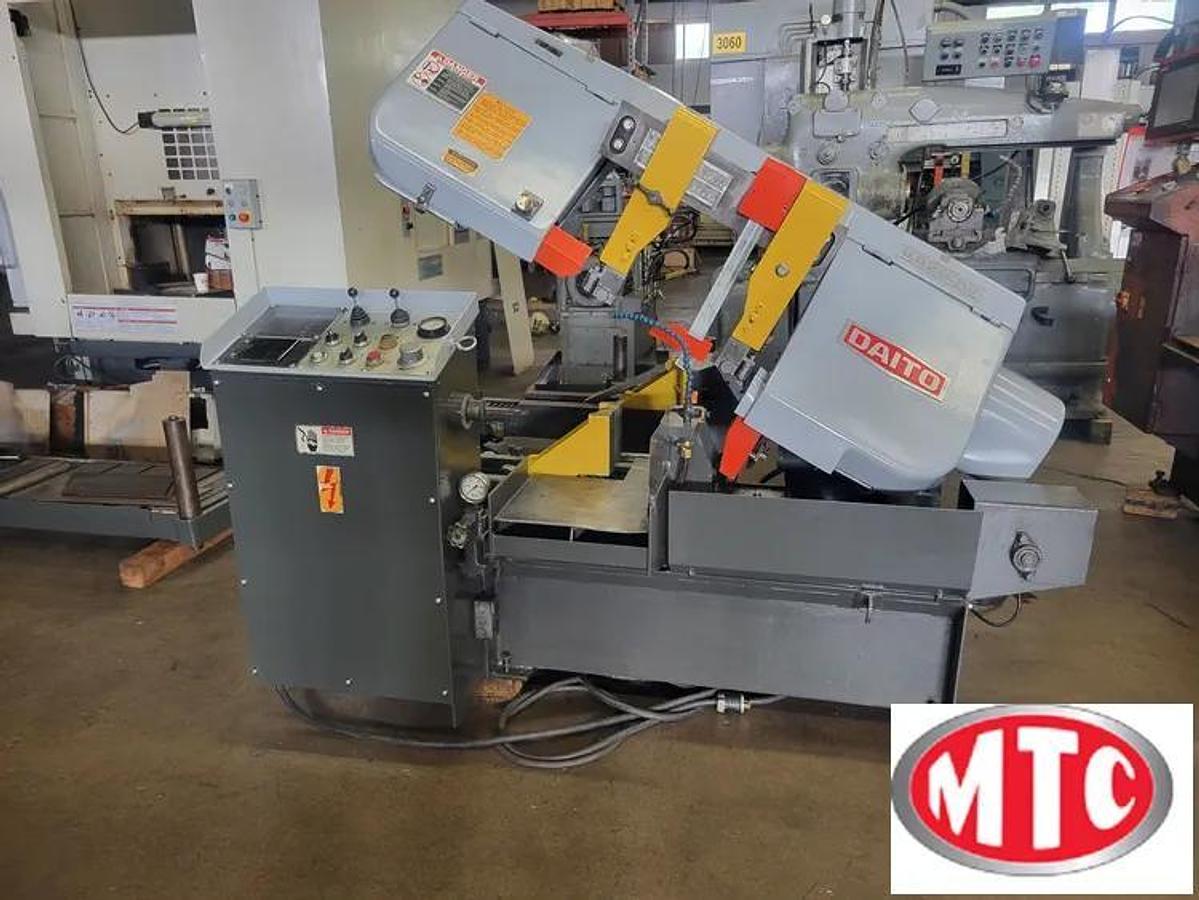 Used DAITO Model GA260 Fully Automatic NC Programmable Bandsaw, with Variable Vise Pressure