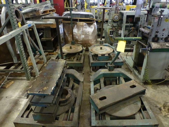 Used LOT OF (4) HEAVY DUTY MACHINERY SKATES