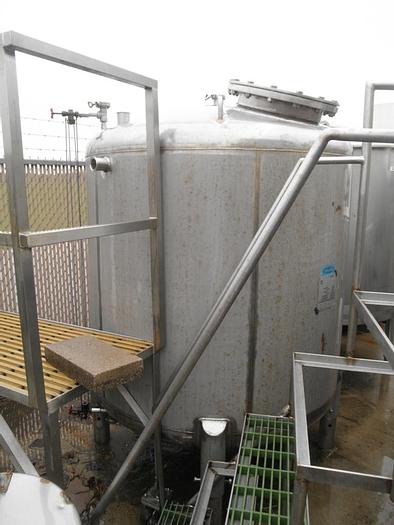Used Tank, 500 Gallon, 304 S/st, 15 PSI Internal, DT/DB, #S740441