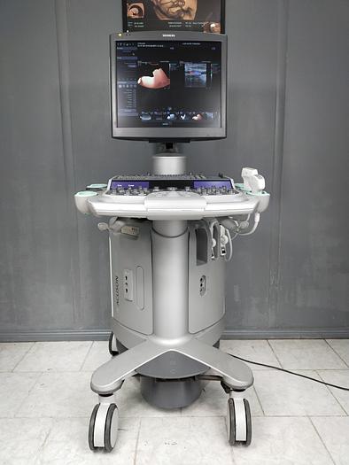 Gebraucht Siemens Acuson S2000 Ultraschallgerät mit Sonde, Farbdrucker und DVD Brenner