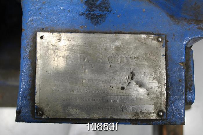 Used Beloit Jones DD3000 Refiner, 20" #10653
