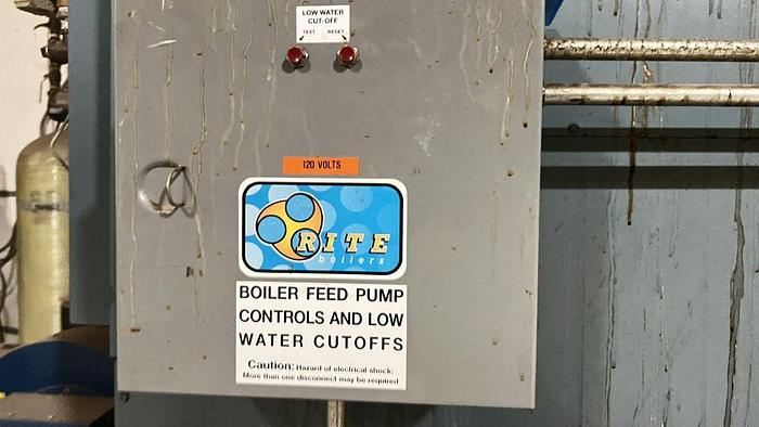 Used Boiler, 55 HP, Rite Steam, Model 200SG, 1920 lbs/hr steam #C744685