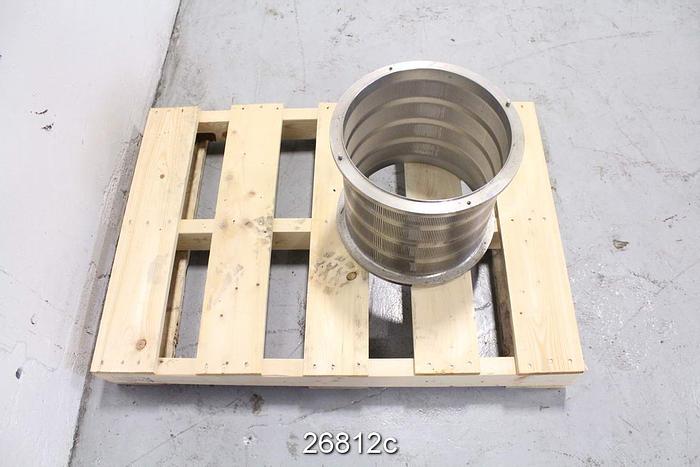 Unused Voith Sulzer AXIGUARD Axiguard Pressure Screen Basket, 0.006" Slots, Unused, 7 Slots Per Inch #26812