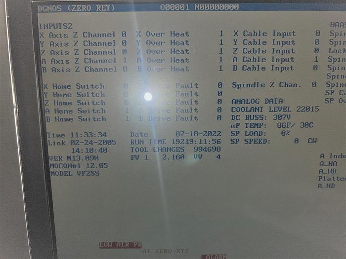 Used 2005 Haas VF2SS