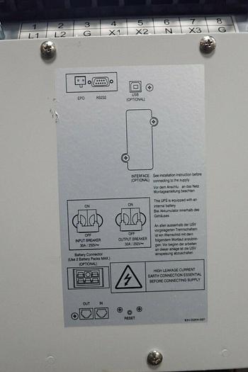 Used Philips Model UT1G2L024C6TPM Single Phase 220V 2400BVA UPS