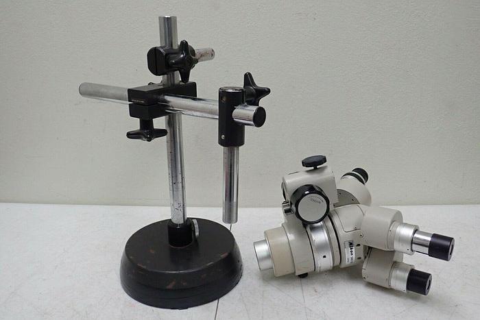 Used Nikon SMZ-10 Stereoscopic Microscope w/ Stand, Nikon S10x & Wild Heerbrugg 10x