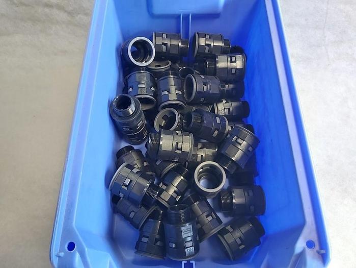 38 Stk. Gerade Verbindungsstücke, DN23 / M25 x 1,5, Interflex / Racor,  neu -60%