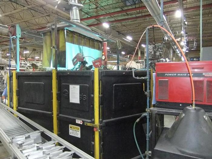 Used 2002 Genesis / Fanuc Dual Robot Weld Cell Model 3M3