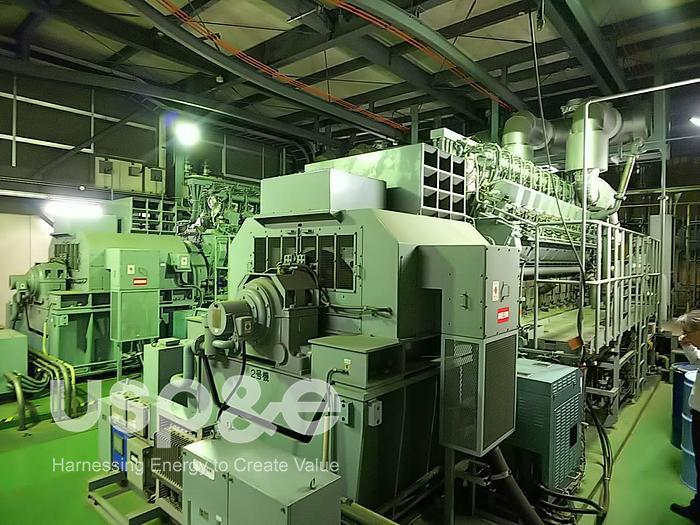 Used 2.9 MW 2005 Used Niigata 18V22AG Natural Gas Power Plant Gensets