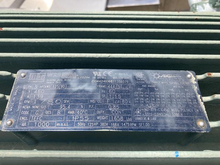 Used Used New York Blower Backward Inclined SWSI Class III AAR-8 blower