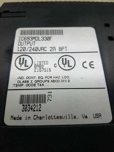 Used GE FANUC OUTPUT MODULE IC693MDL330F