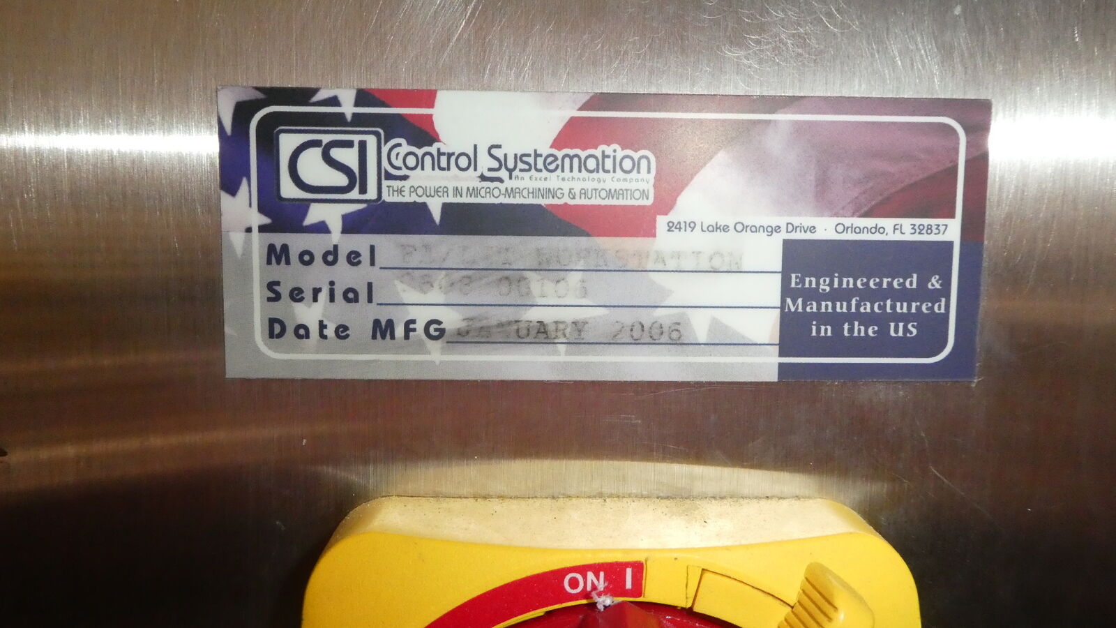 Used CSI Control Systemation F/A LIT Failure Analysis Laser Tool - Quantronix