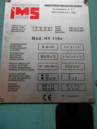 Gebruikt Ponsmachine IMS 110 TON