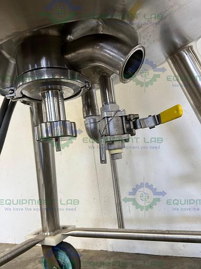 Used Precision  250 Liter Stainless Steel Jacketed Reactor 400 PSI w/ Reliance Motor