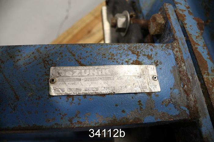 Used Dezurik 16" Hand Operated Knife Gate Valve #34112