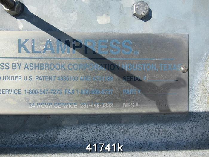 Used Ashbrook Klampress Sludge Belt Press, Model KP-8-90-94 #41741