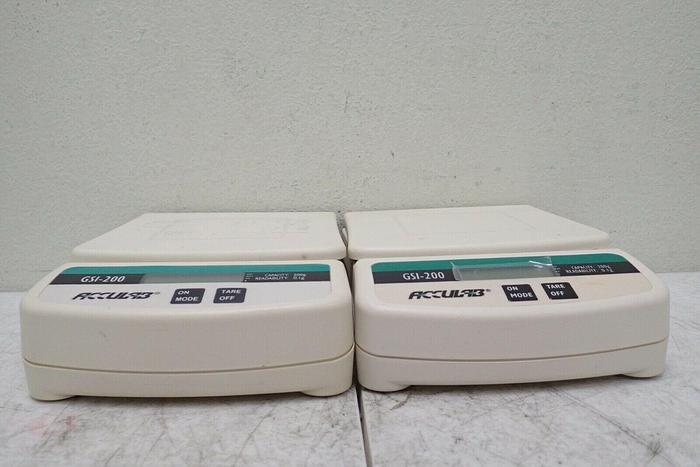 Used Lot of 2 Acculab GSI-200 Battery Powered Digital Scales