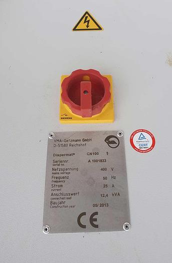 Used 2013 VMA-GETZMANN GMBH Dissolver DISPERMAT® CN 100