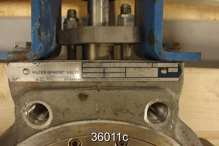 Used Neles Jamesbury 6 815L TT 3600MT 6" Hand Operated Butterfly Valve #36011