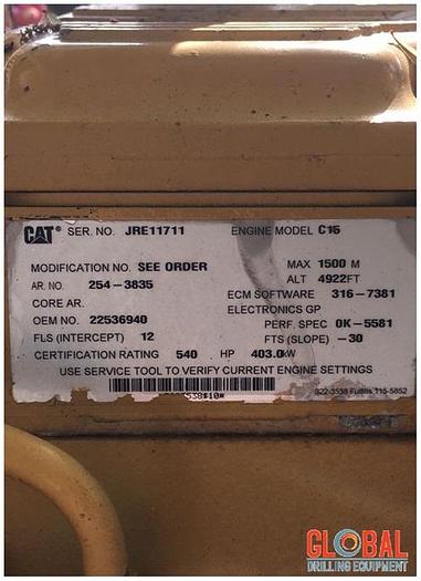 Used Item 0593 : 2010 Ingersoll-Rand XHP 1170CFM / 350PSI Air Compressor