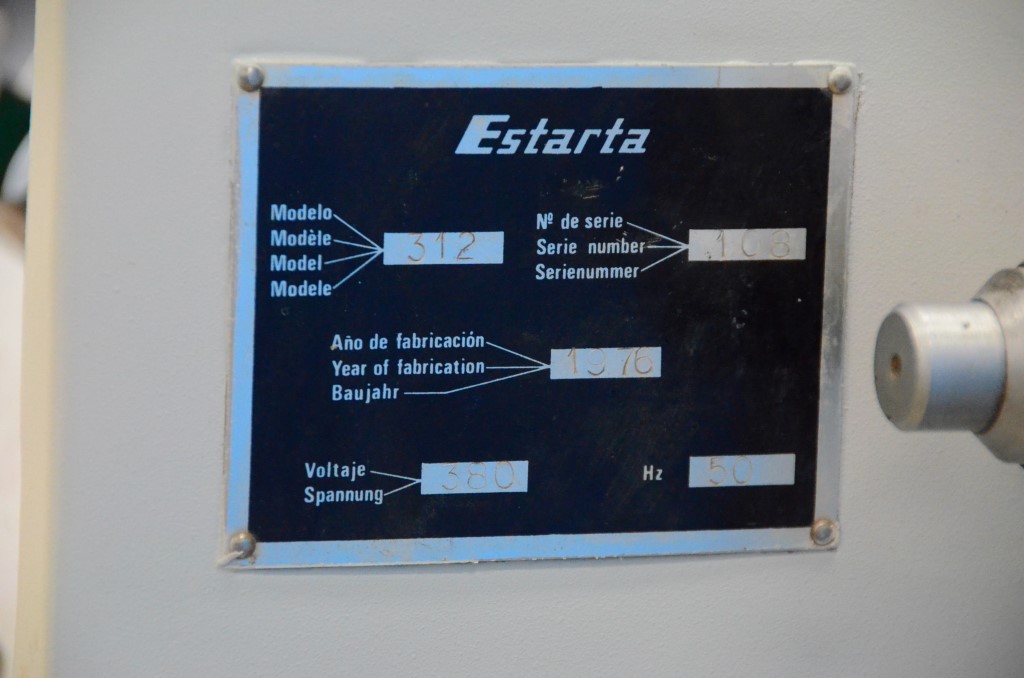 Usado ESTARTA 312 Rectificadoras sin centros #4263