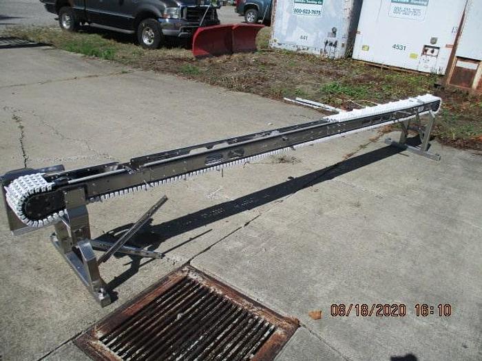 Used Span Tech Conveyor; 6"W Plastic Intralox