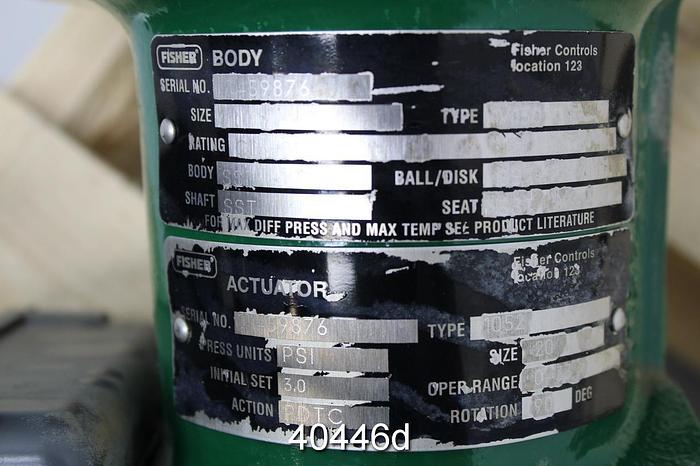 Used Fisher V150 1" Vee Ball Valve #40446